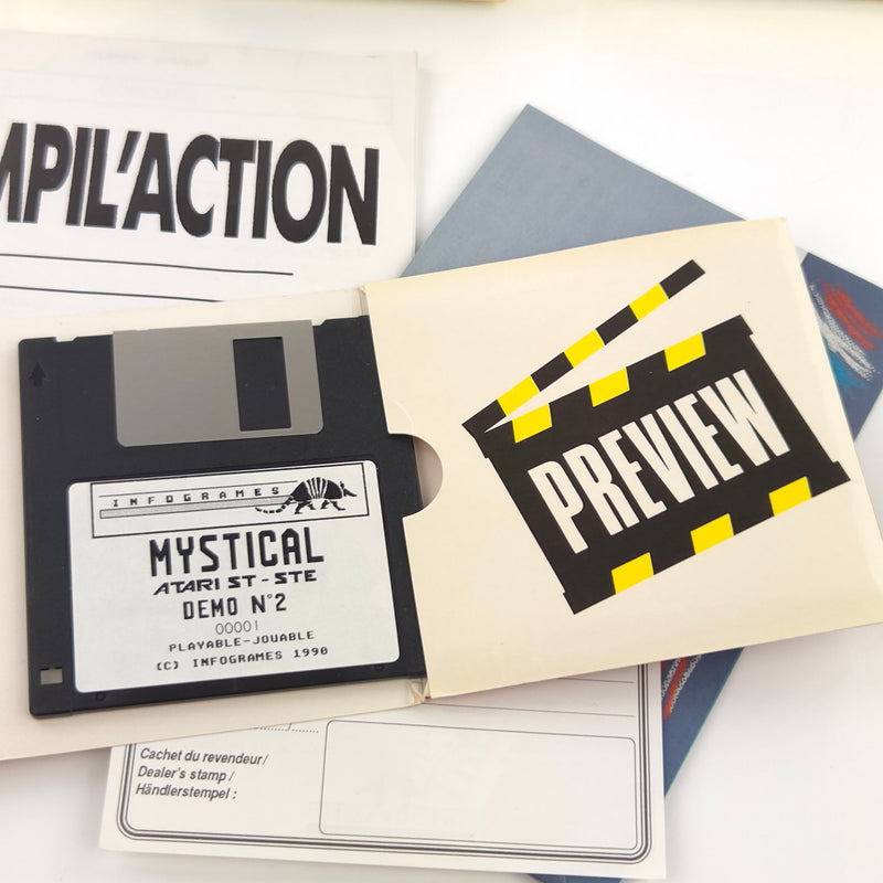 Atari ST STE Spiel : High Energy - Diskette Anleitung OVP / 5 Spiele Sammlung