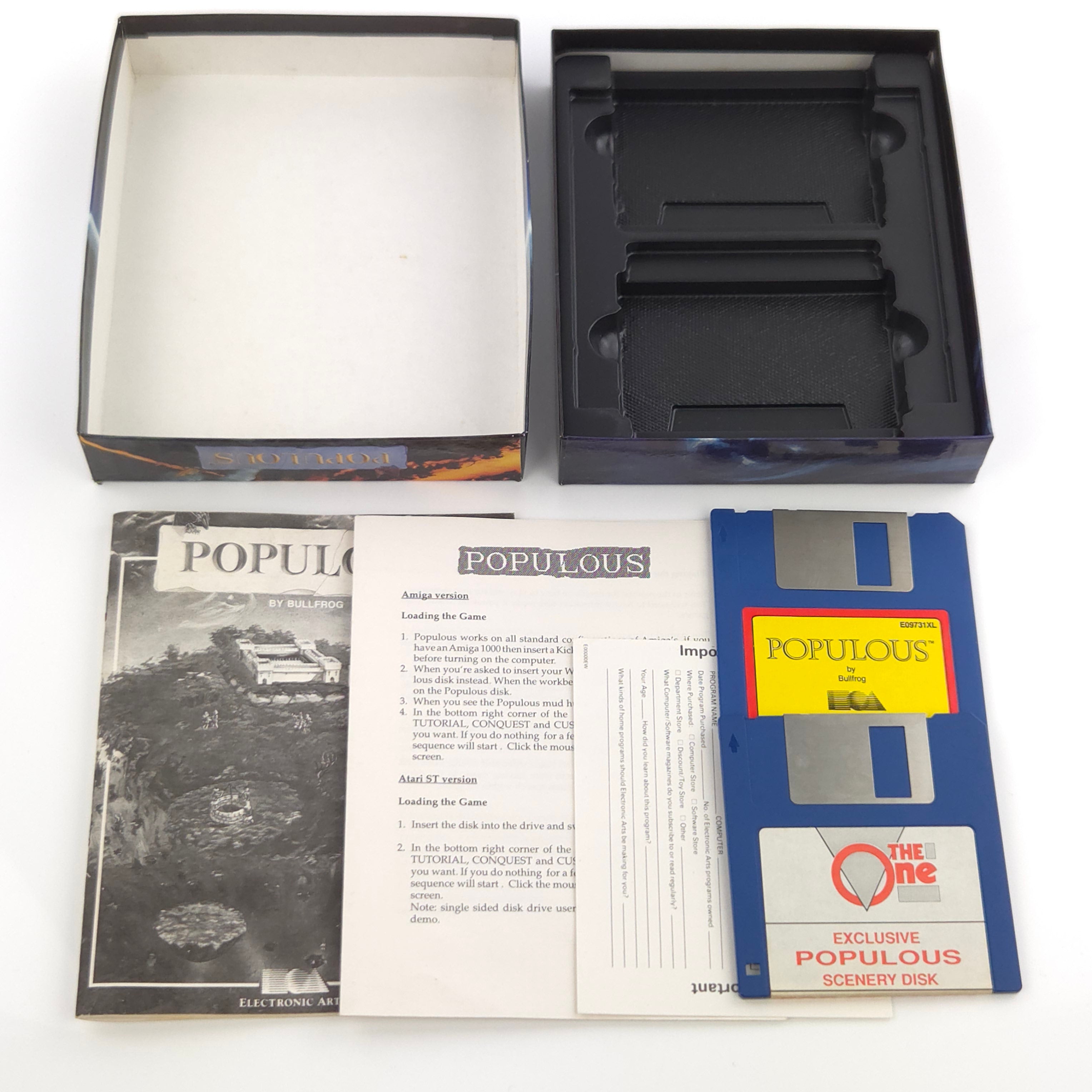 Atari ST STE Spiel : Populous - Diskette Anleitung OVP / Bullfrog