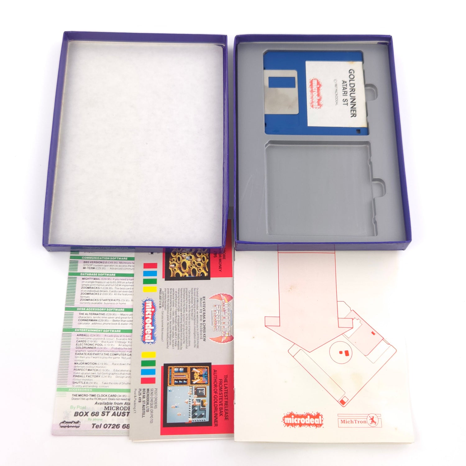Atari ST STE Spiel : Goldrunner - Diskette Anleitung OVP / Microdeal