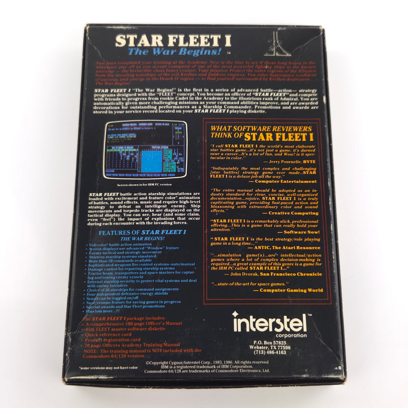 Atari ST STE Spiel : Star Fleet I The War Begins! - Diskette Anleitung OVP