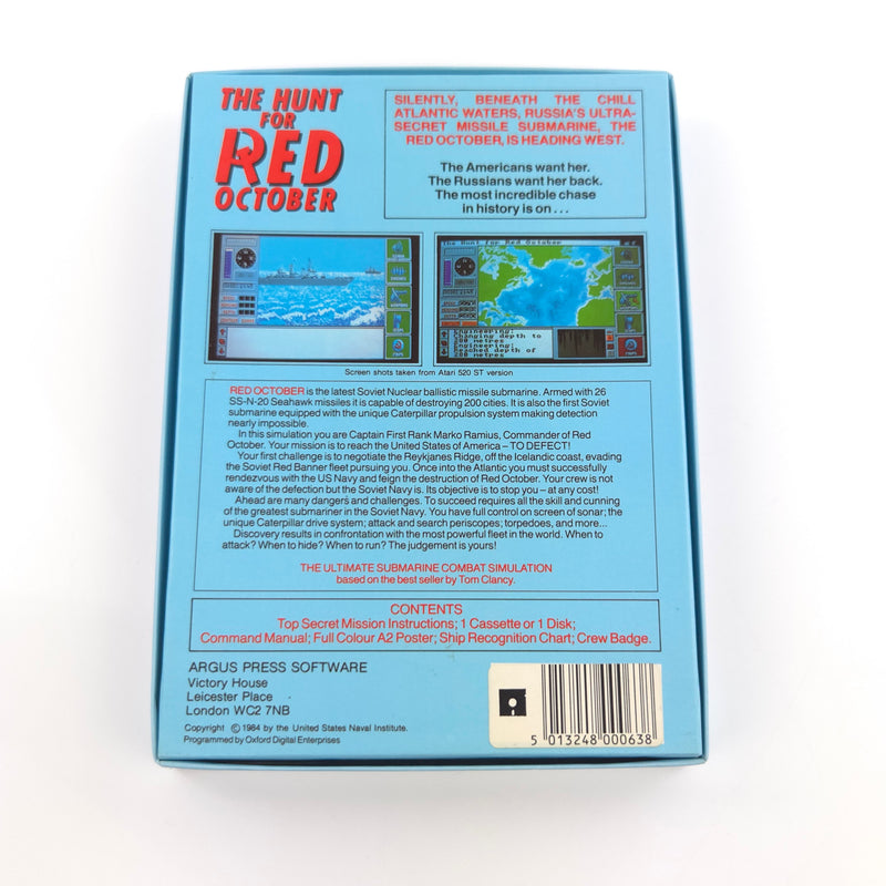 Atari ST STE Spiel : The Hunt for Red October - Diskette Anleitung OVP