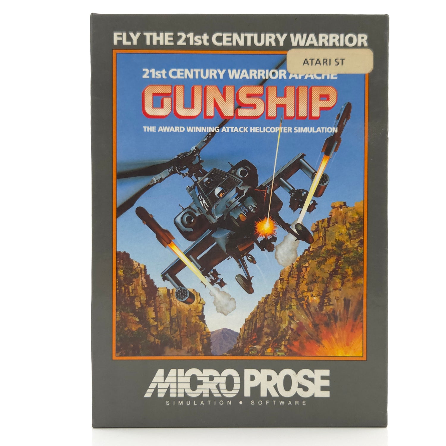 Atari ST STE Spiel : 21st Century Warrior Apache Gunship - Diskette OVP