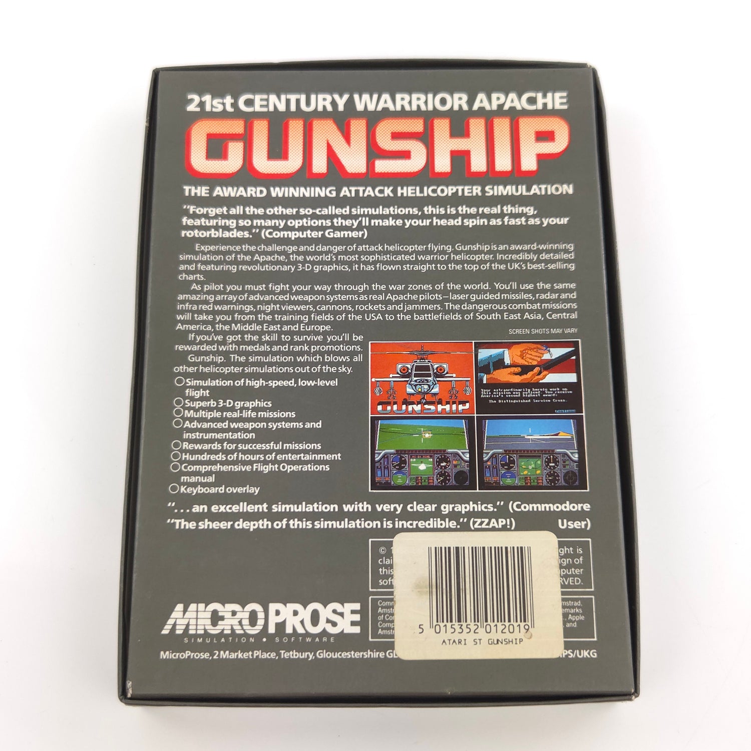 Atari ST STE Spiel : 21st Century Warrior Apache Gunship - Diskette OVP