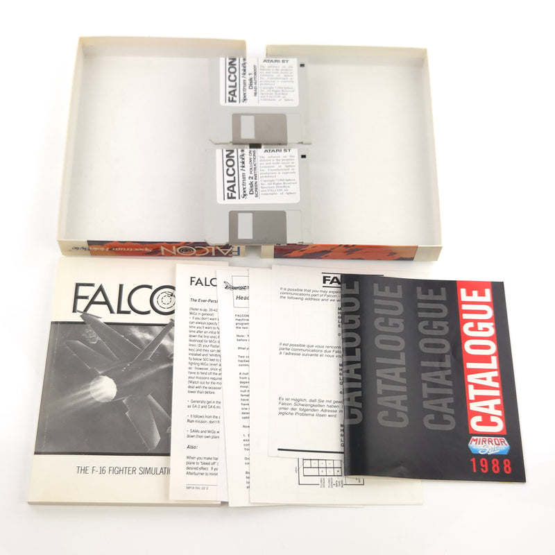 Atari ST STE Spiel : Falcon The F-16 Fighter Simulation - Diskette Anleitung OVP