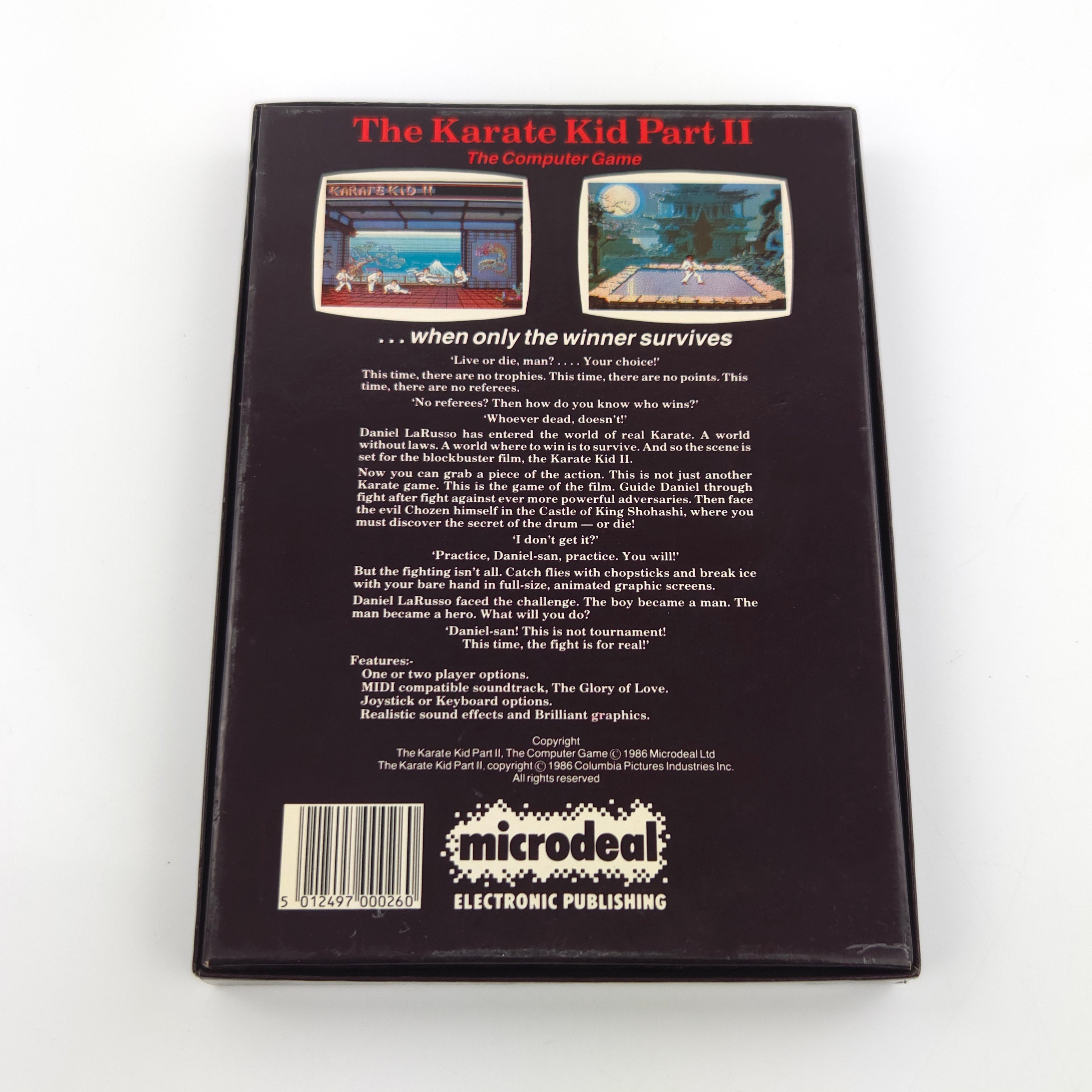 Atari ST STE Spiel : The Karate Kid Part II - Diskette Anleitung OVP / Microdeal