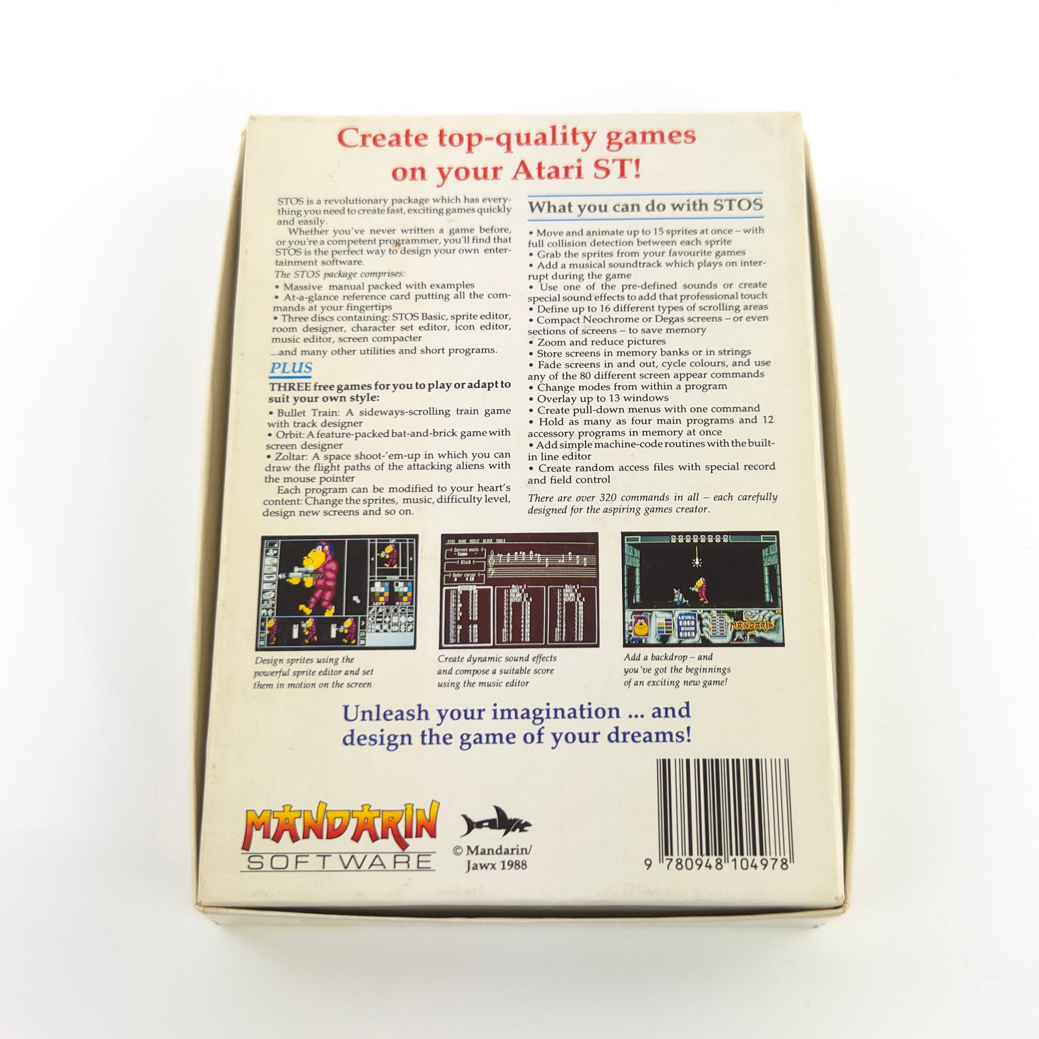 Atari ST STE Spiel : STOS The Game Creator - Diskette Anleitung OVP / Mandarin