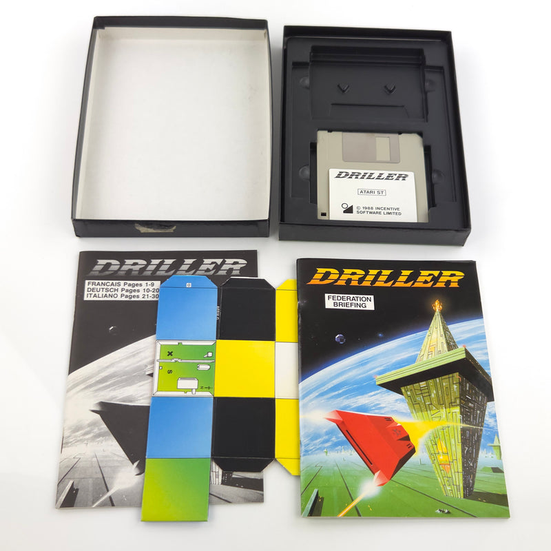 Atari ST STE Spiel : Driller featuring Freescape - Diskette Anleitung OVP