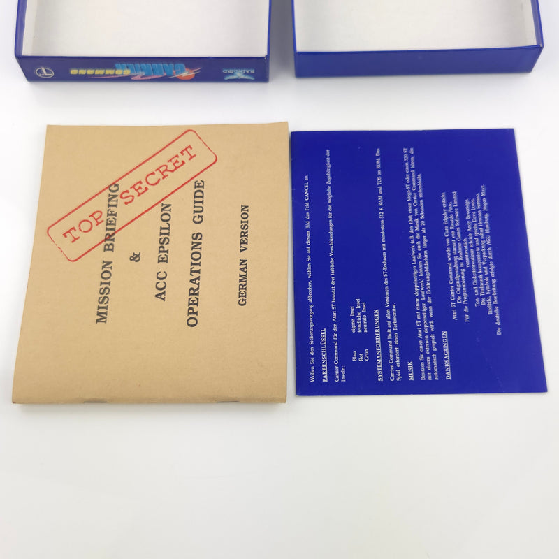 Atari ST STE Spiel : Carrier Command - Diskette Anleitung OVP Kasette