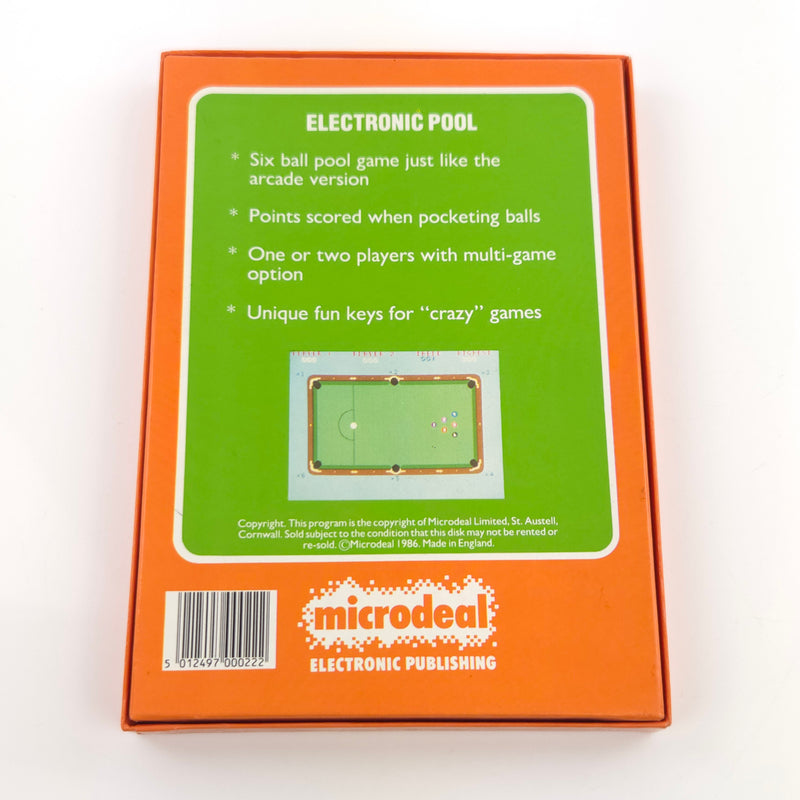 Atari ST STE Spiel : Electronic Pool - Diskette Anleitung OVP / Microdeal