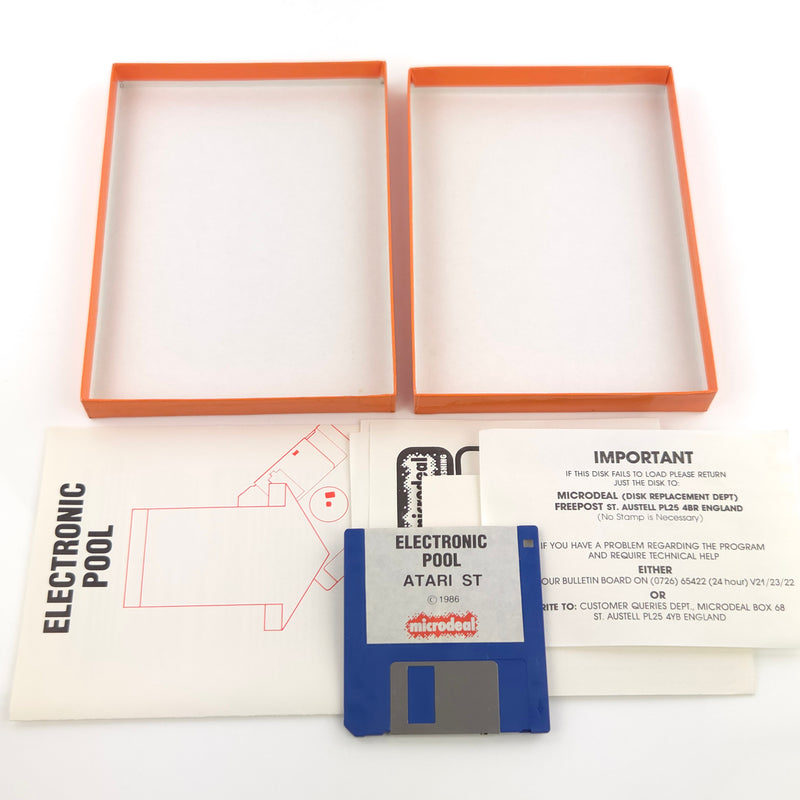 Atari ST STE Spiel : Electronic Pool - Diskette Anleitung OVP / Microdeal