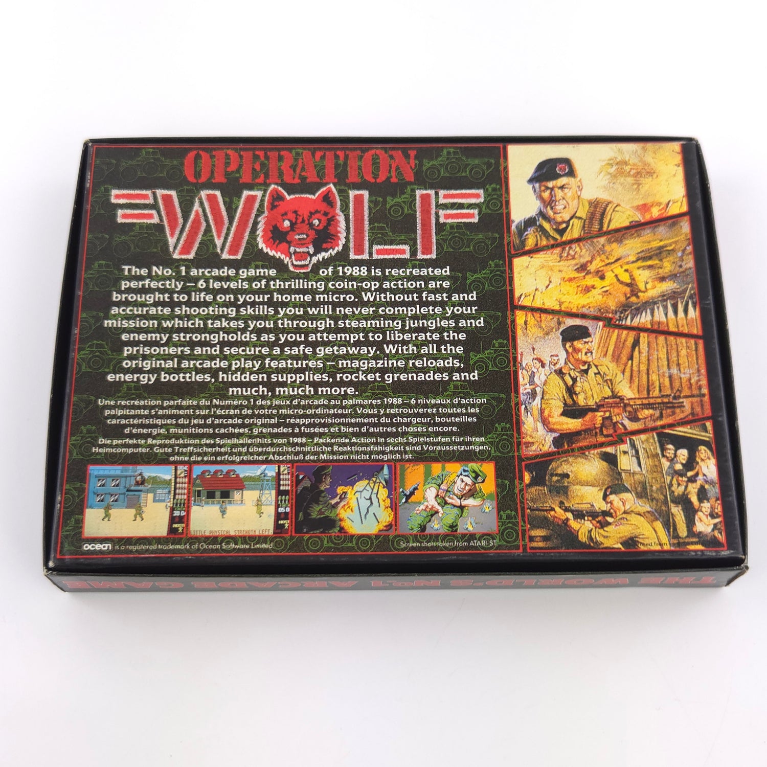 Atari ST STE Spiel : Operation Wolf - Diskette Anleitung OVP / OCEAN