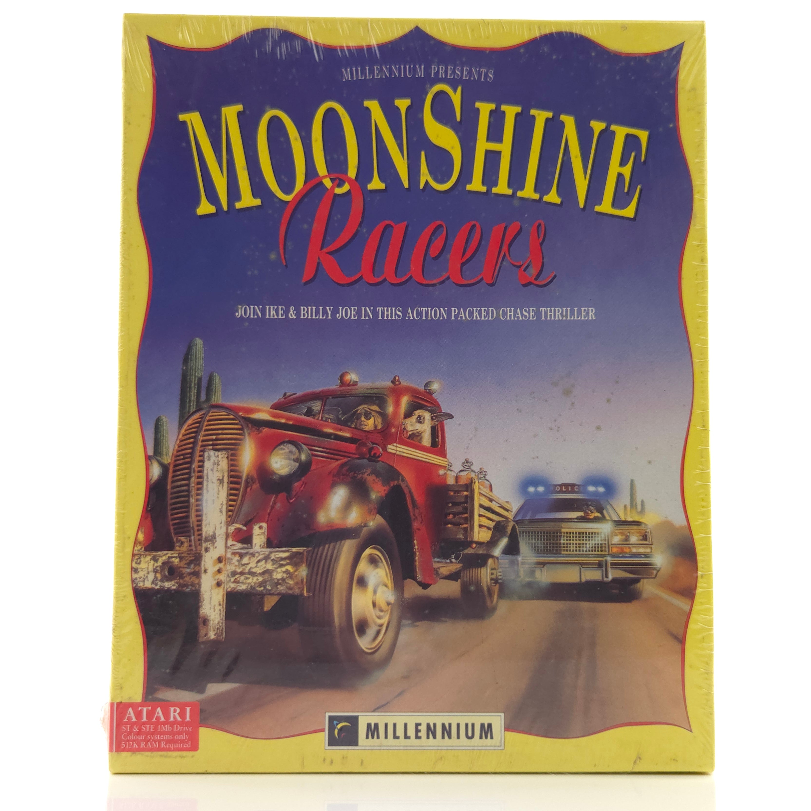 Atari ST STE Spiel : Moonshine Racers - NEU OVP SEALED / Millenium