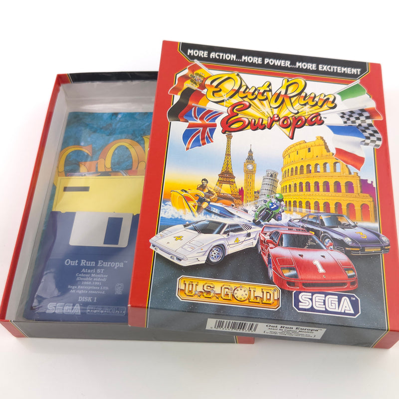 Atari ST STE Spiel : Out Run Europa - Diskette Anleitung OVP Big Box / SEGA