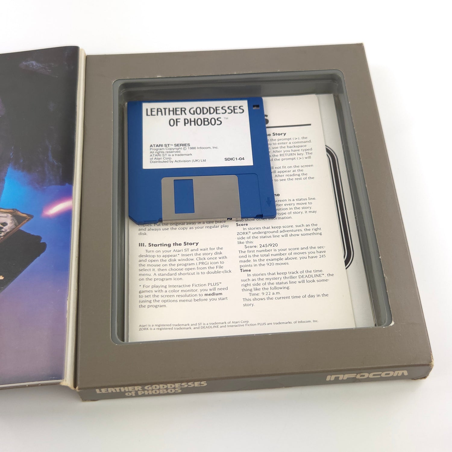Atari ST STE Spiel : Leather Goddesses of Phobos - Diskette Anleitung OVP