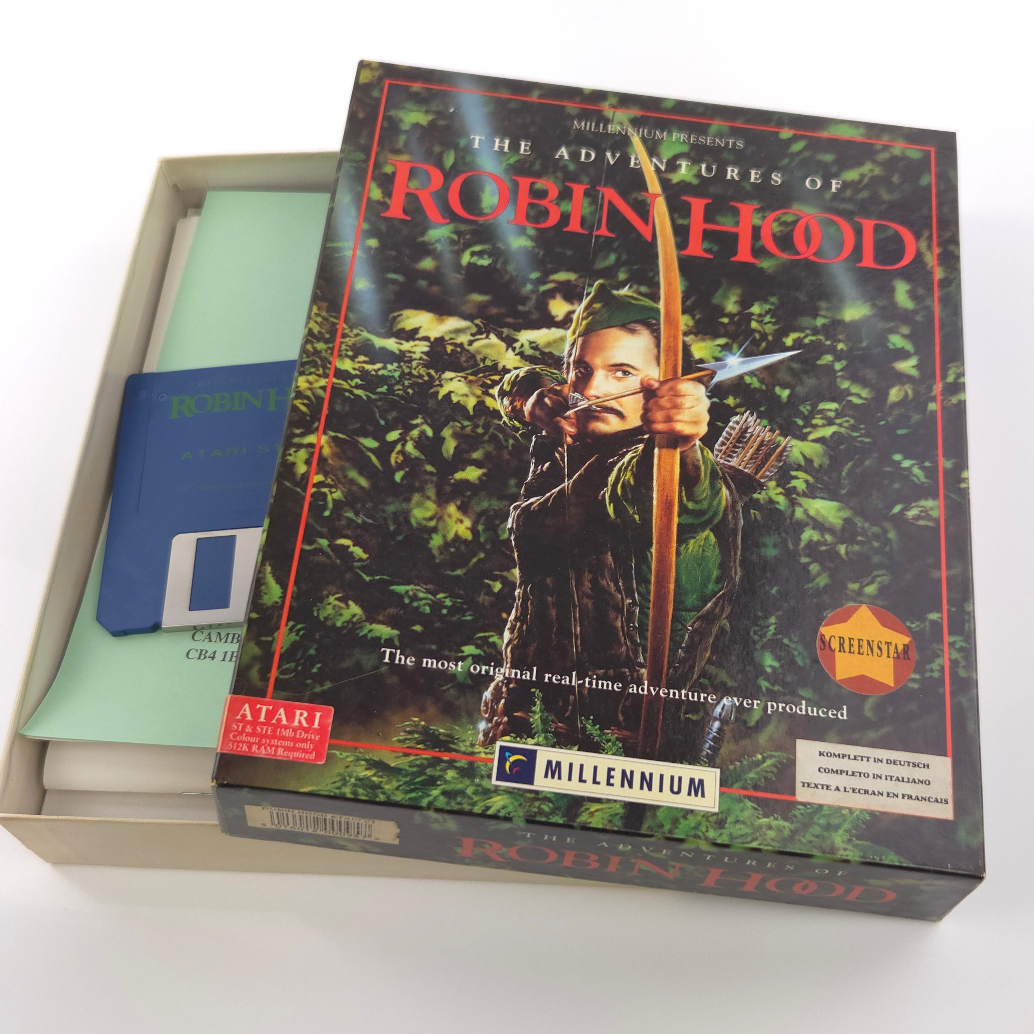 Atari ST STE Spiel : The Adventures of Robin Hood - Diskette Anleitung OVP