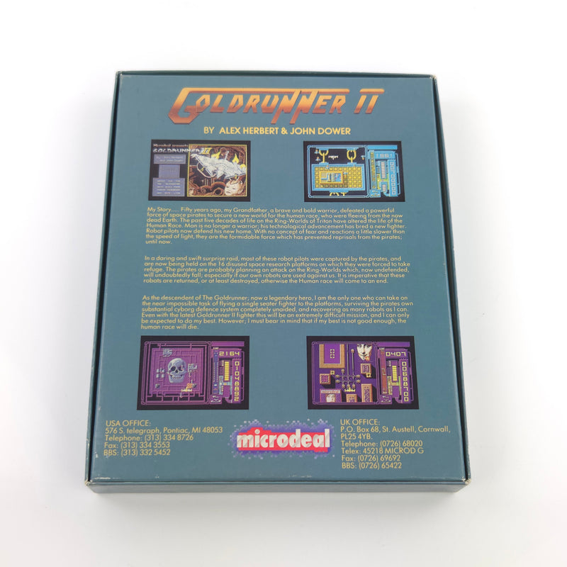Atari ST STE Spiel : Goldrunner II - Diskette Anleitung OVP Big Box / Microdeal