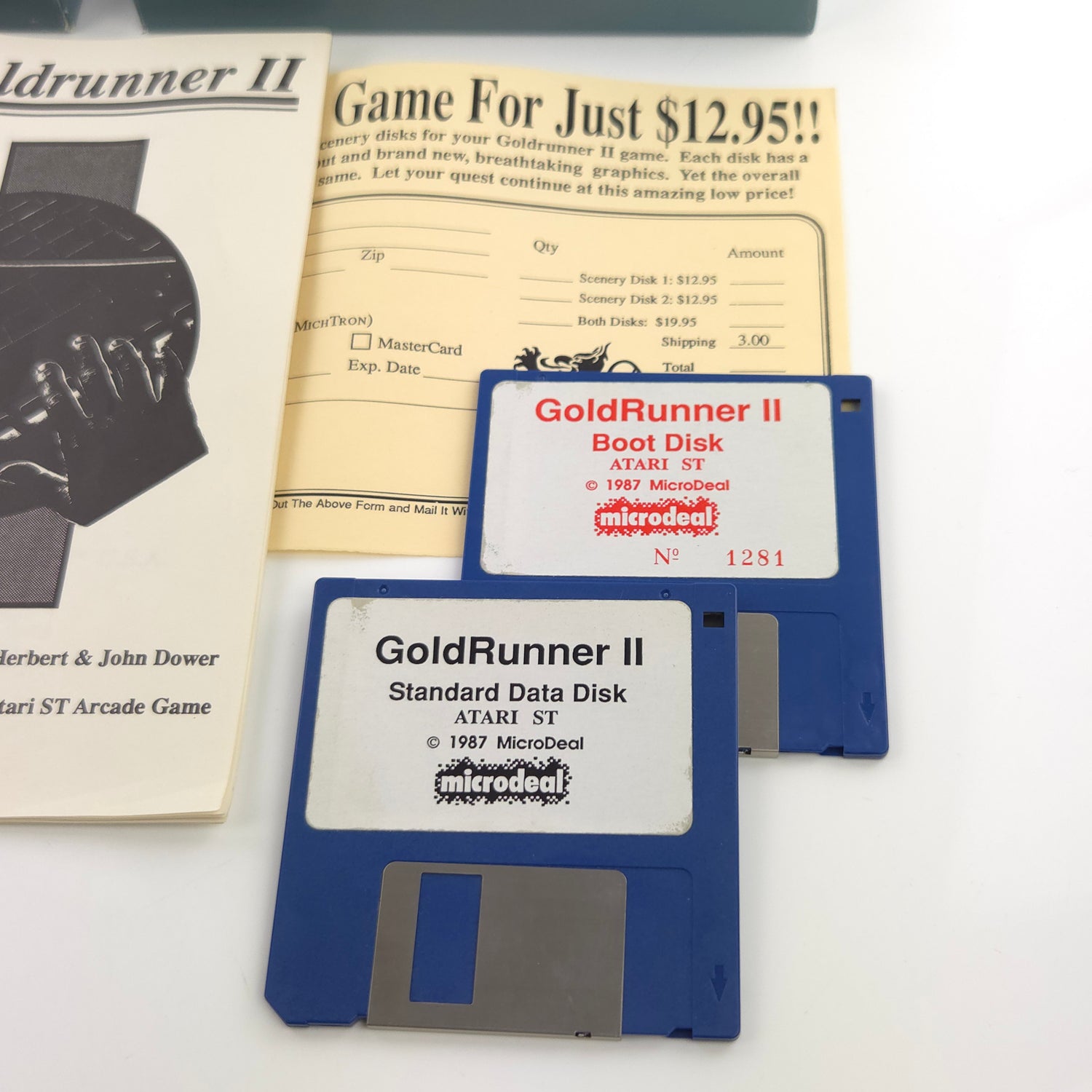 Atari ST STE Spiel : Goldrunner II - Diskette Anleitung OVP Big Box / Microdeal