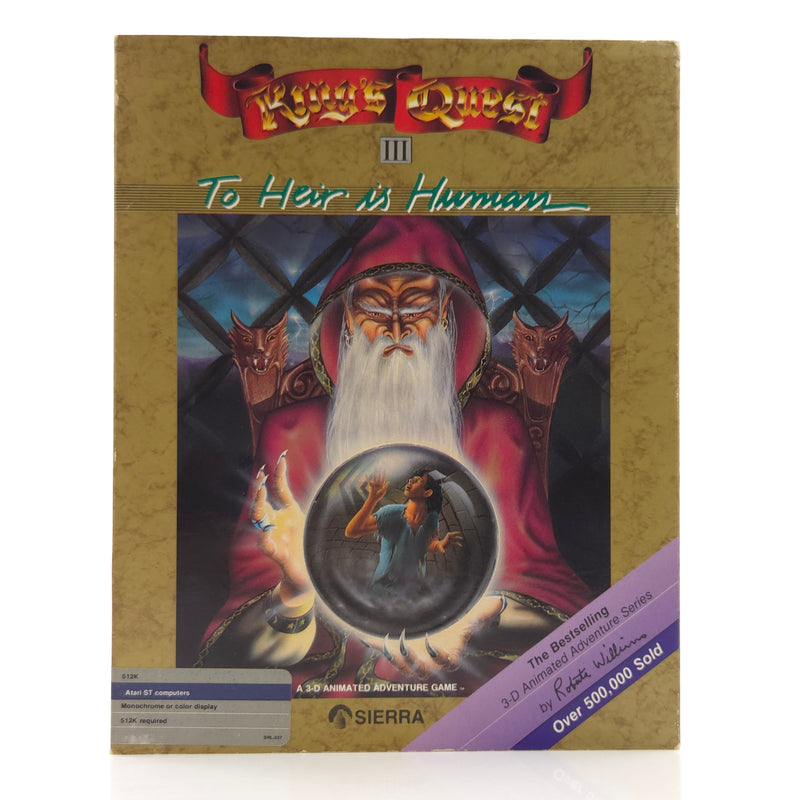 Atari ST STE Spiel : King´s Quest III to Heir is Human - Diskette Anleitung OVP