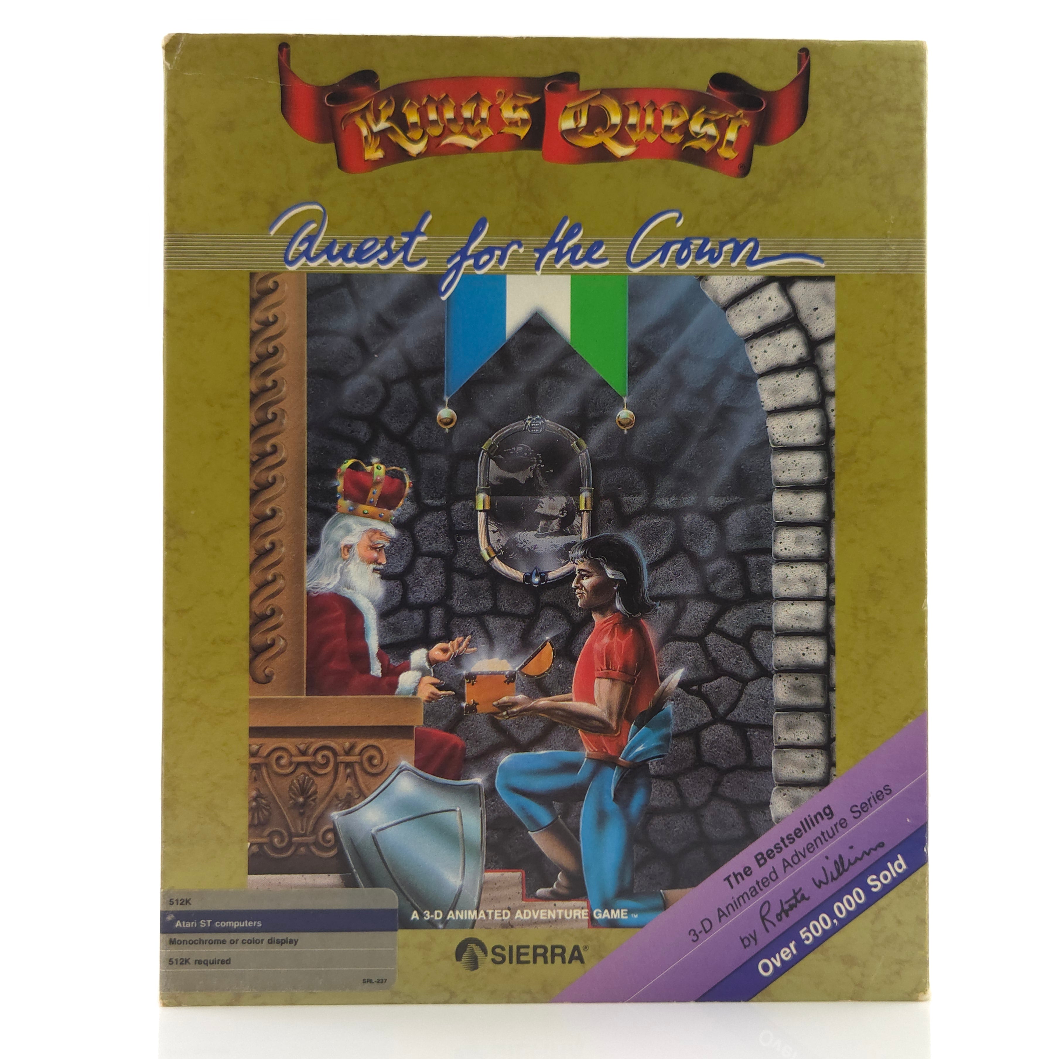 Atari ST STE Spiel : King´s Quest Quest for the Crown - Diskette Anleitung OVP