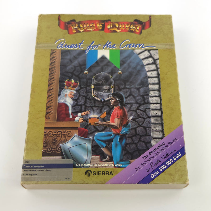 Atari ST STE Spiel : King´s Quest Quest for the Crown - Diskette Anleitung OVP
