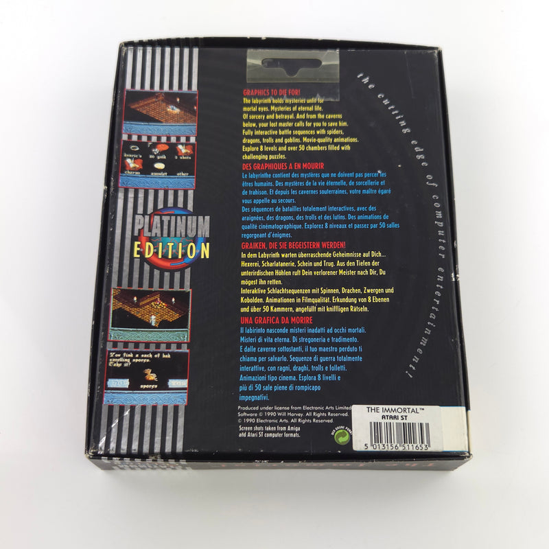 Atari ST STE Spiel : Will Harvey Presents The Immortal - Diskette Anleitung OVP