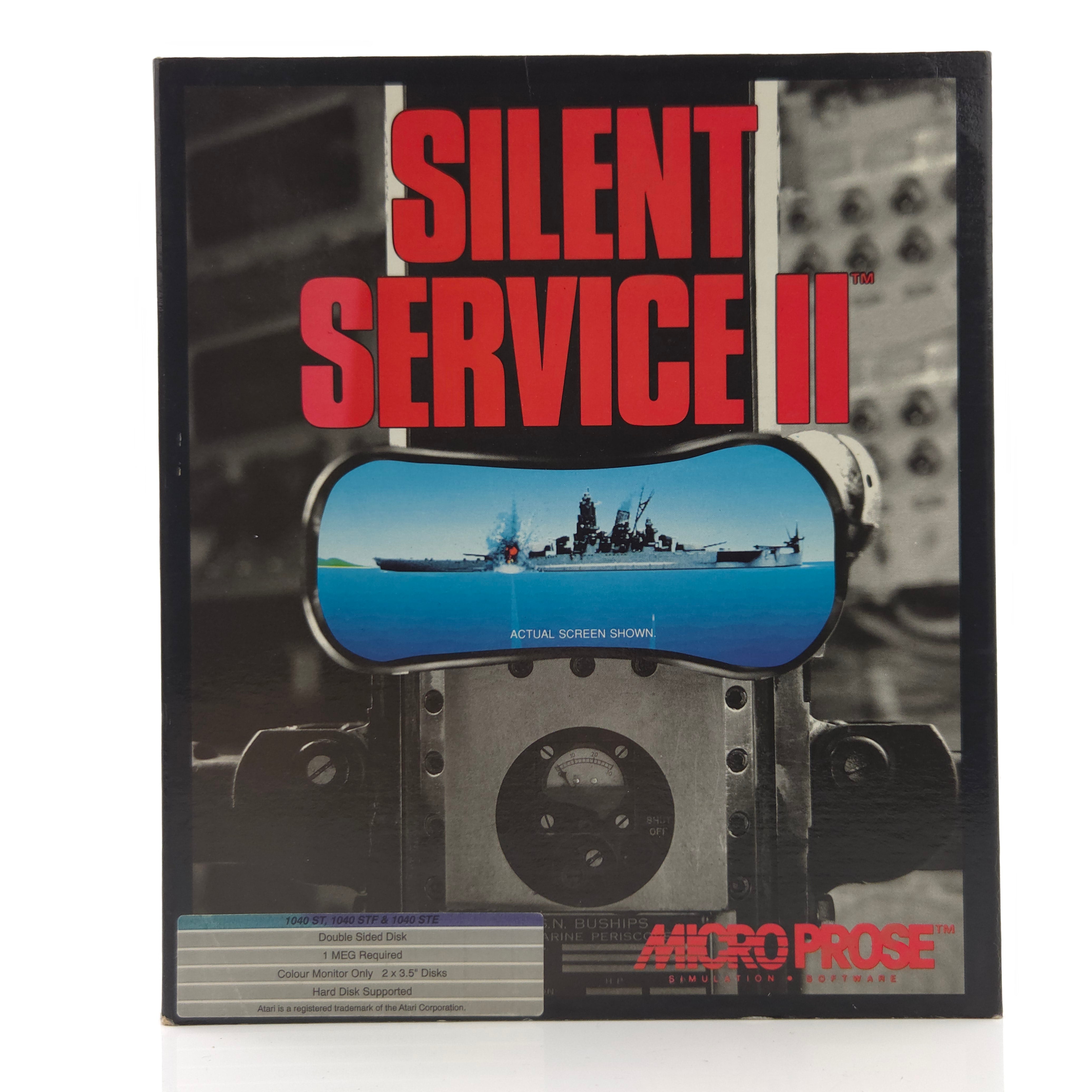 Atari ST STE Spiel : Silent Service II - Diskette Anleitung OVP / Micropose