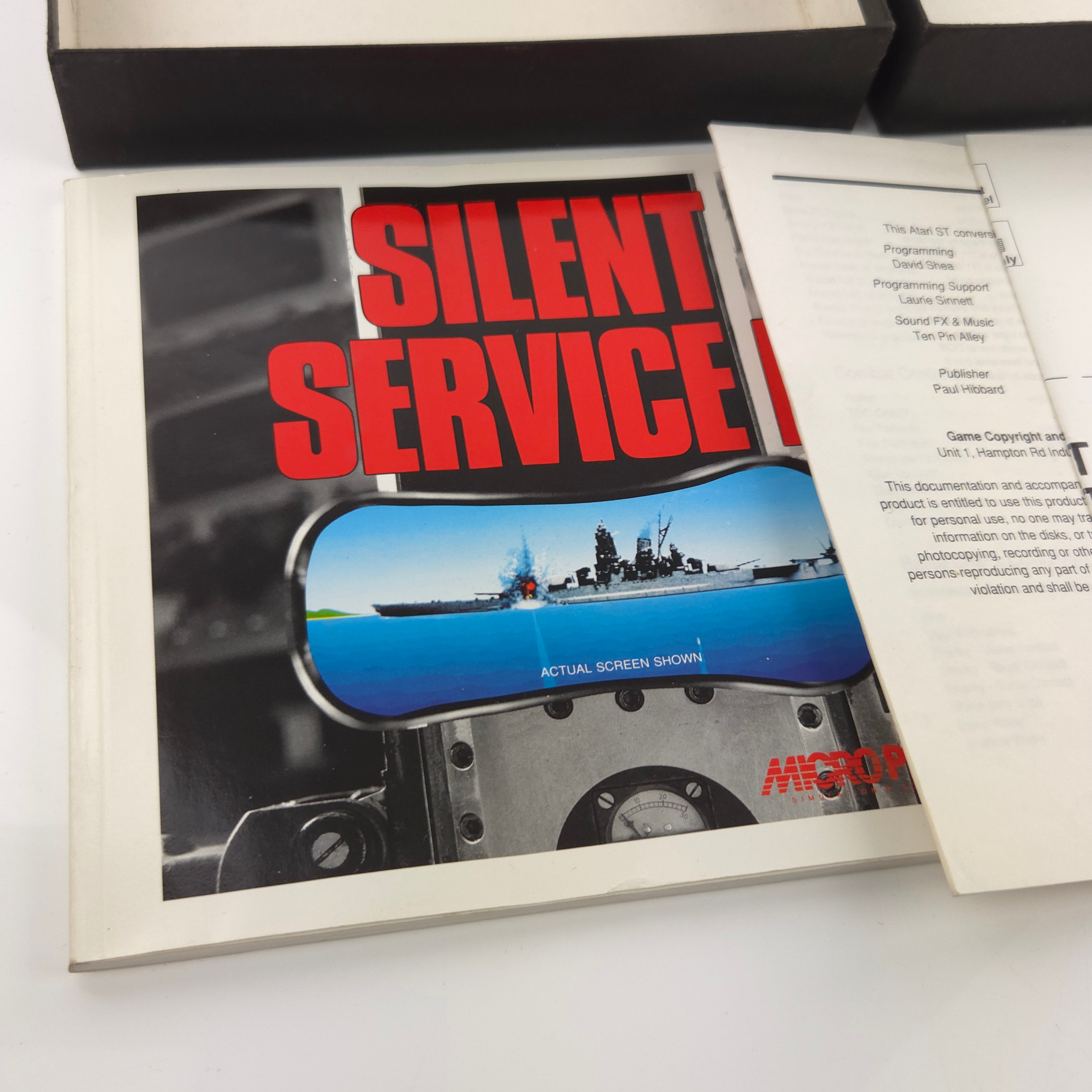 Atari ST STE Spiel : Silent Service II - Diskette Anleitung OVP / Micropose