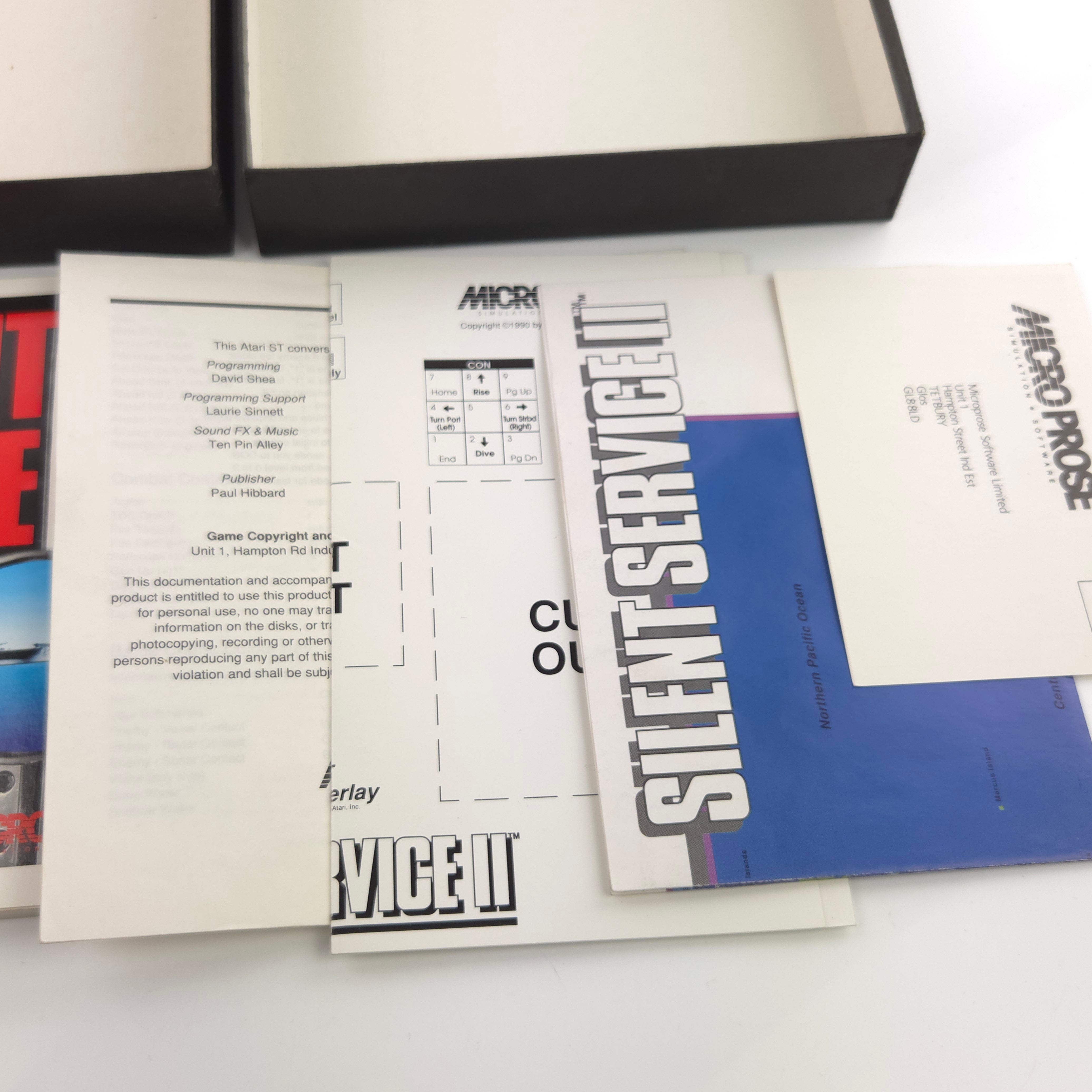 Atari ST STE Spiel : Silent Service II - Diskette Anleitung OVP / Micropose
