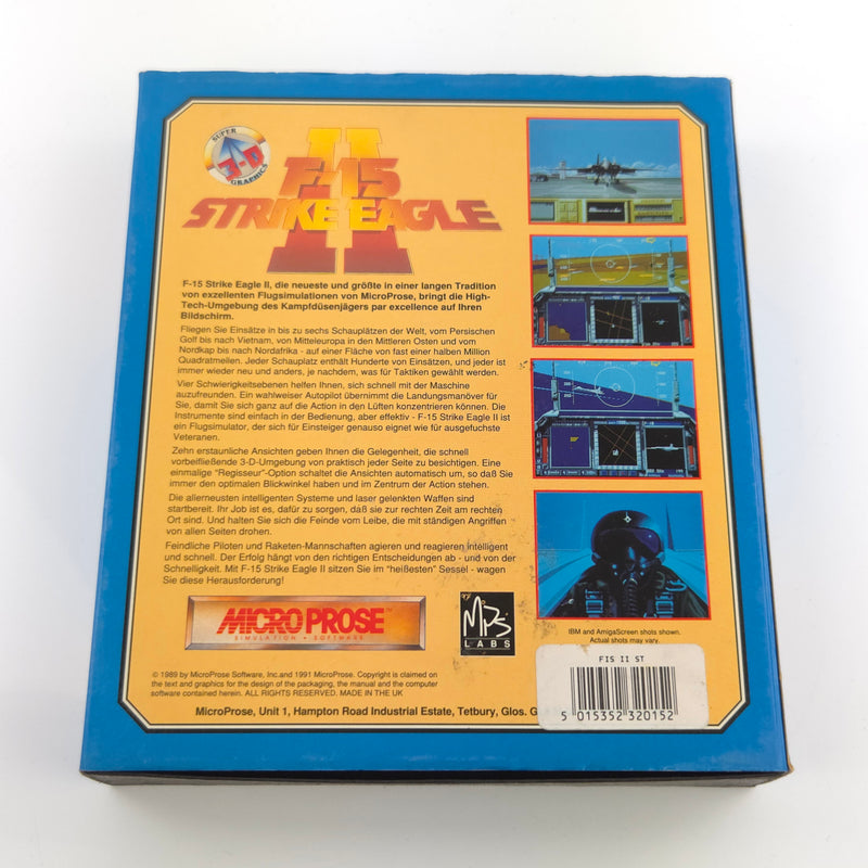 Atari ST STE Spiel : F-15 Strike Eagle II - Diskette Anleitung OVP / Micropose