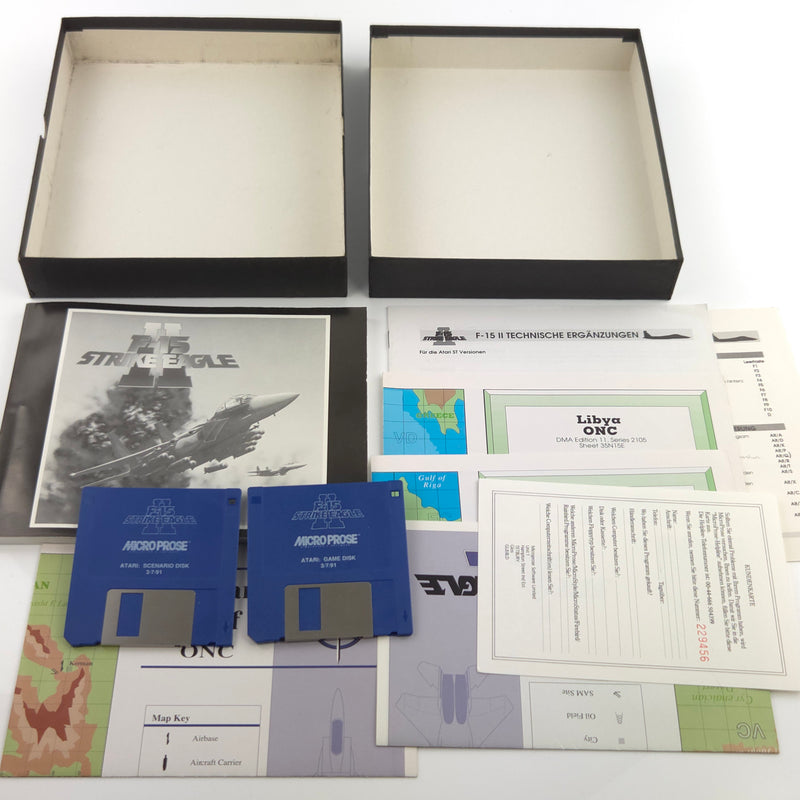 Atari ST STE Spiel : F-15 Strike Eagle II - Diskette Anleitung OVP / Micropose