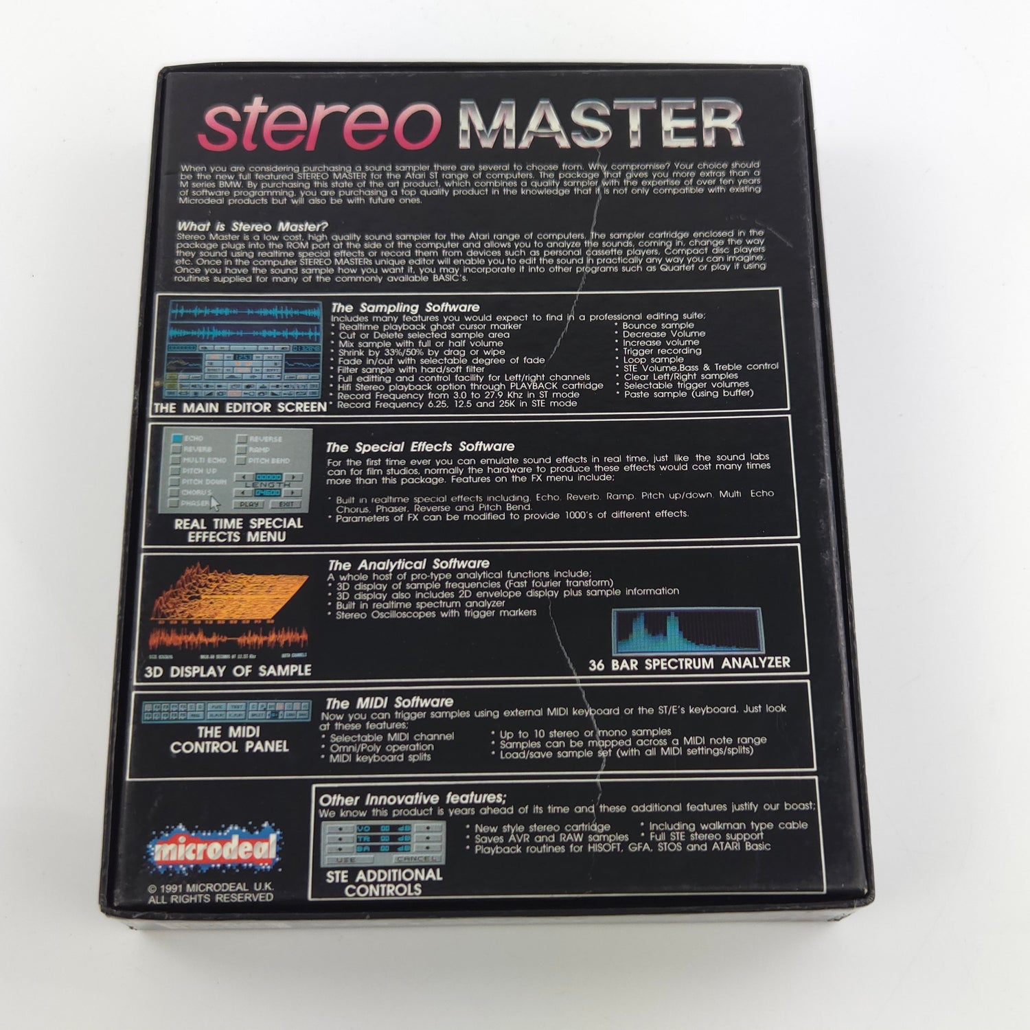 Atari ST STE Spiel : Stereo Master - Diskette Anleitung OVP / Microdeal