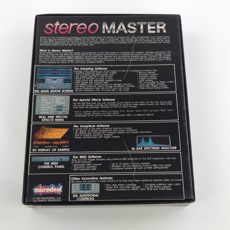 Atari ST STE Spiel : Stereo Master - Diskette Anleitung OVP / Microdeal