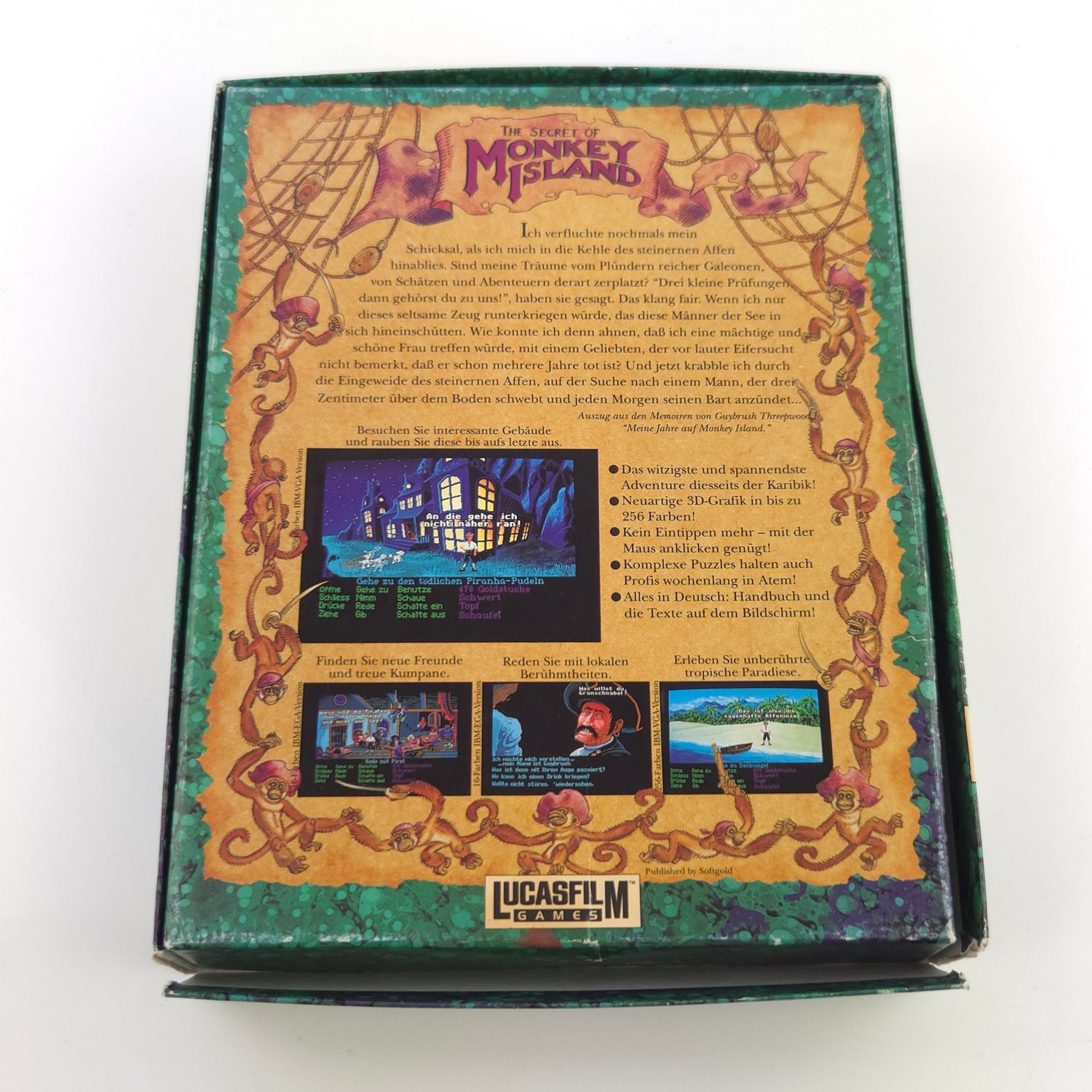 Atari ST STE Spiel : The Secret of Monkey Island - Diskette Anleitung OVP