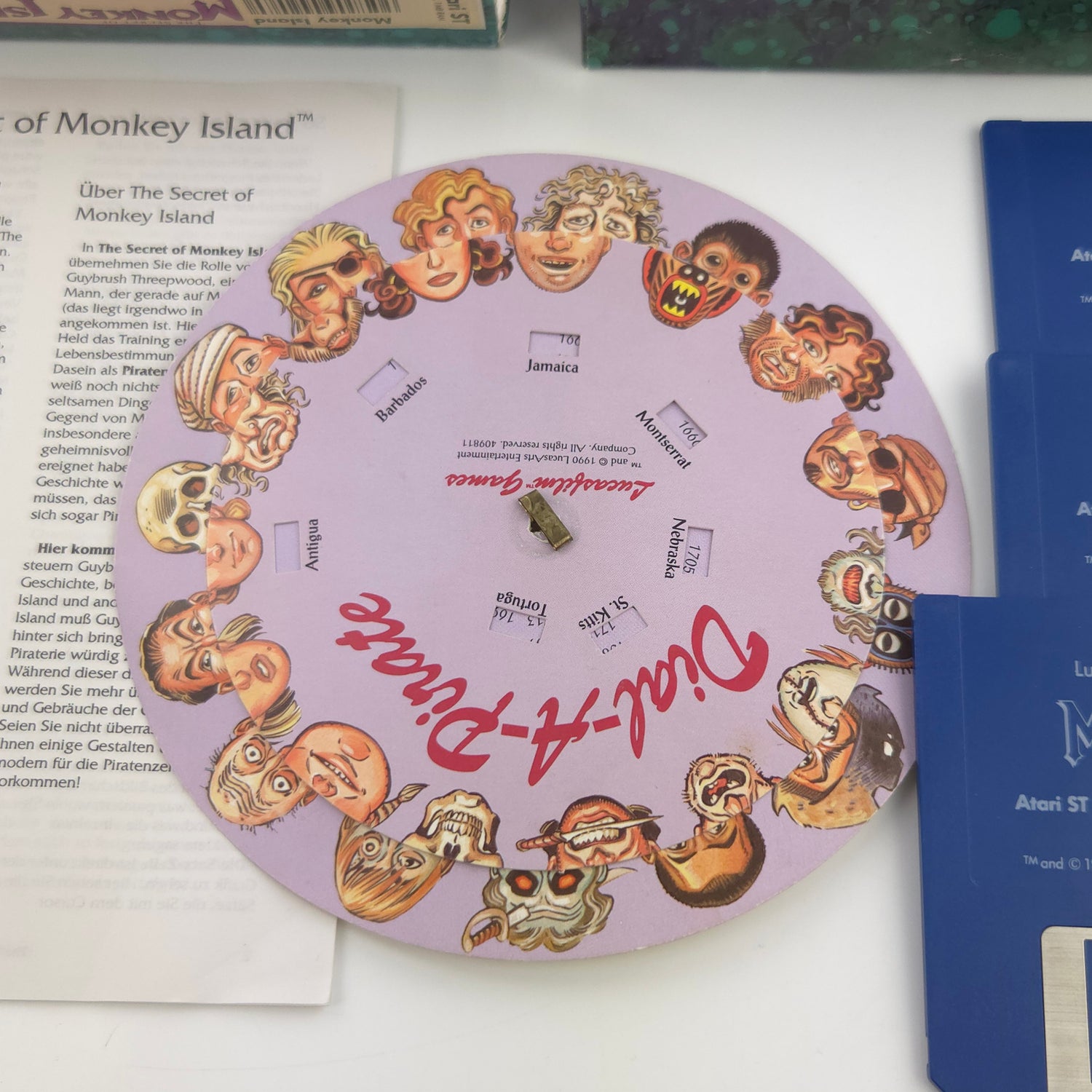 Atari ST STE Spiel : The Secret of Monkey Island - Diskette Anleitung OVP