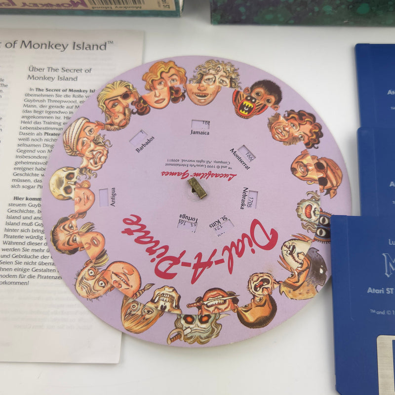 Atari ST STE Spiel : The Secret of Monkey Island - Diskette Anleitung OVP