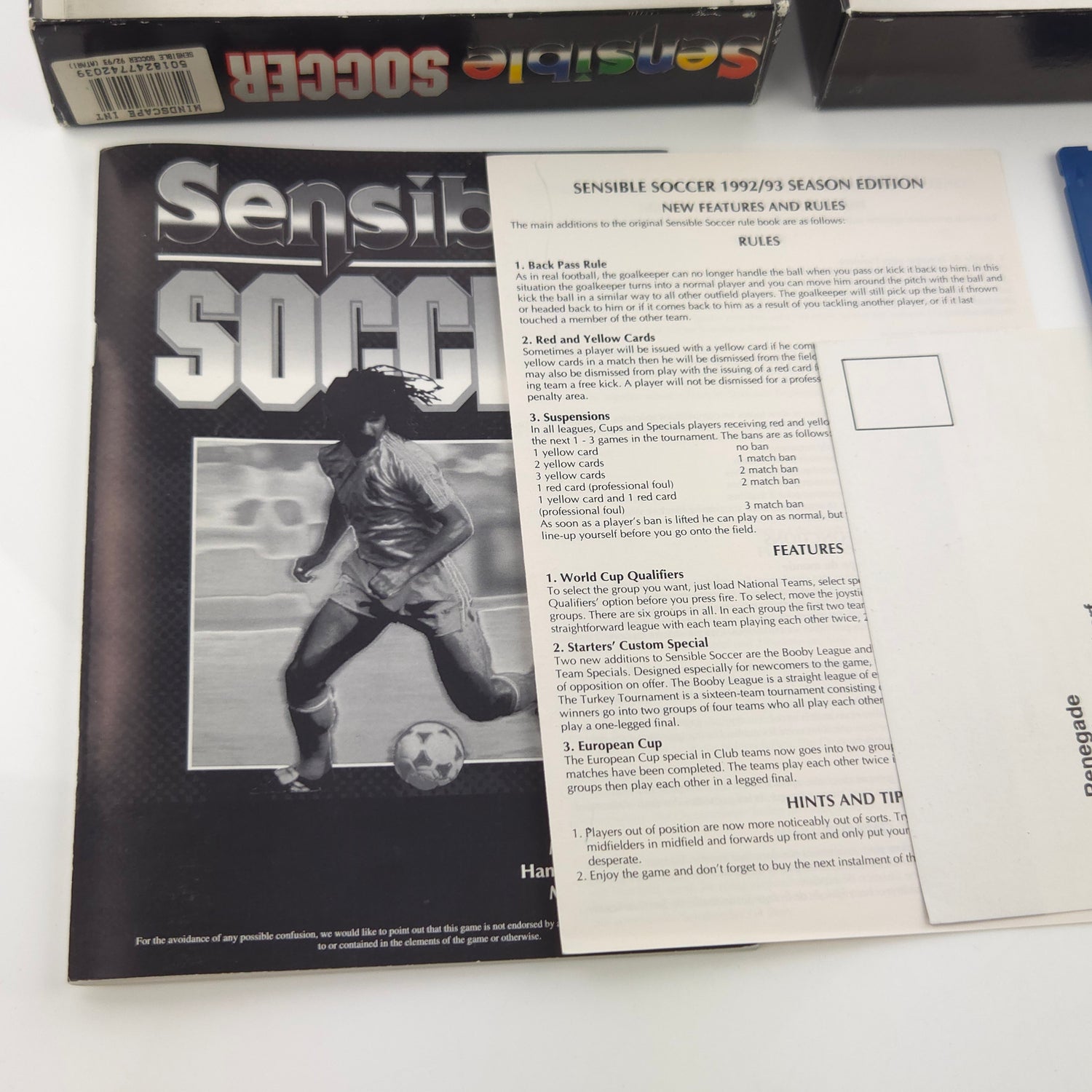 Atari ST STE Spiel : Sensible Soccer European Champions - Diskette OVP