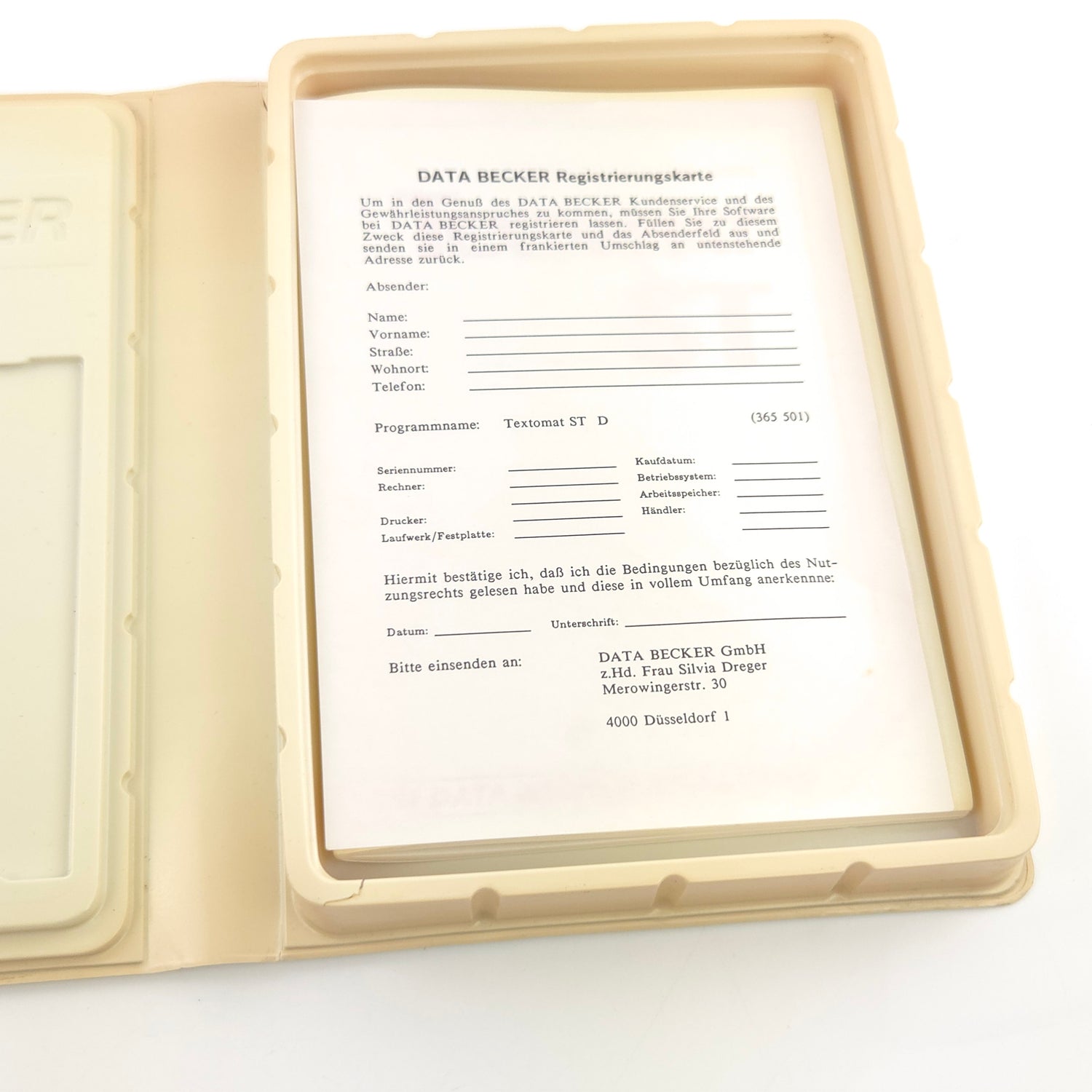 Atari ST STE Spiel Anwendung : Textomat ST - Diskette Anleitung OVP  Data Becker