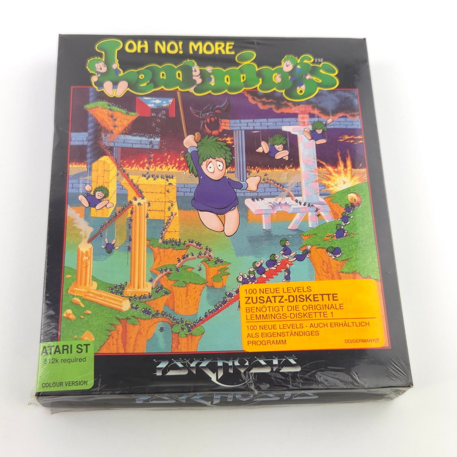 Atari ST STE Spiel : Oh No More Lemmings - Diskette Anleitung OVP / Psygnosis