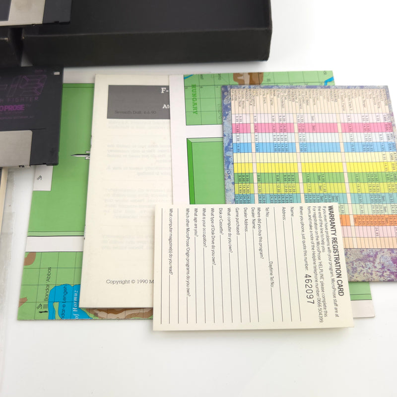 Atari ST STE Spiel : F-19 Stealth Fighter - Diskette Anleitung OVP / Micro Prose