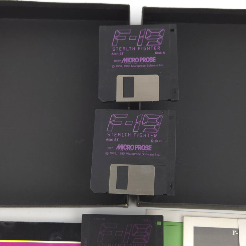 Atari ST STE Spiel : F-19 Stealth Fighter - Diskette Anleitung OVP / Micro Prose