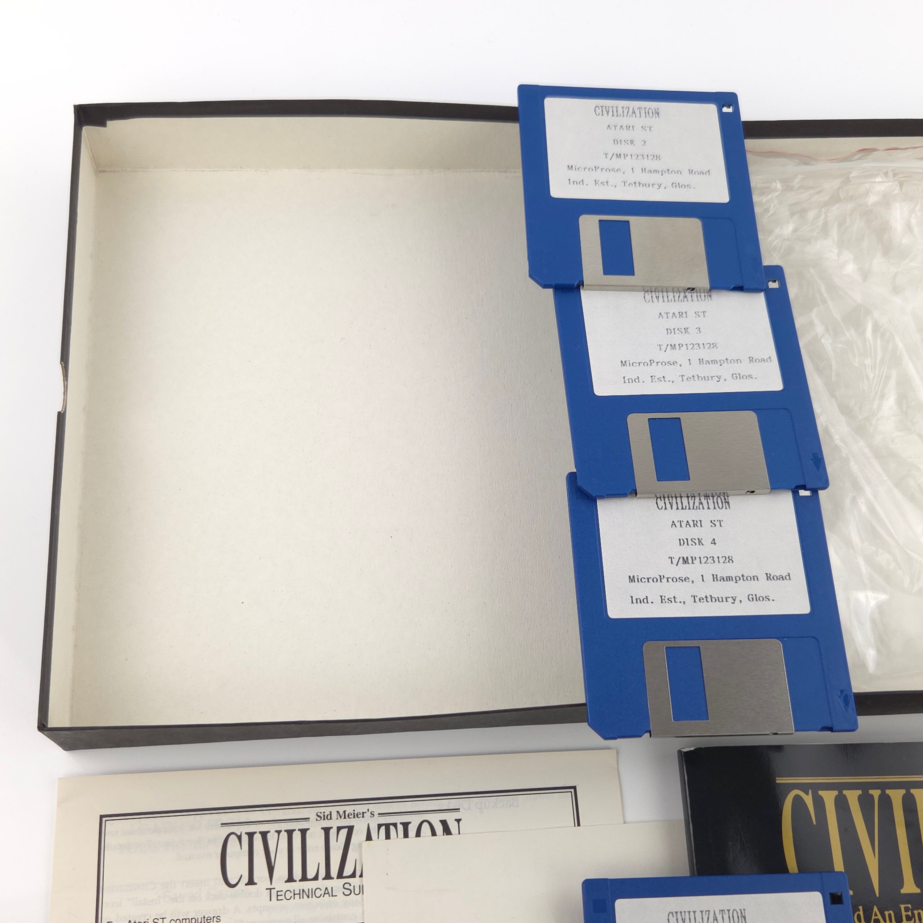 Atari ST STE Spiel : Sid Meiers Civilization - Diskette Anleitung OVP