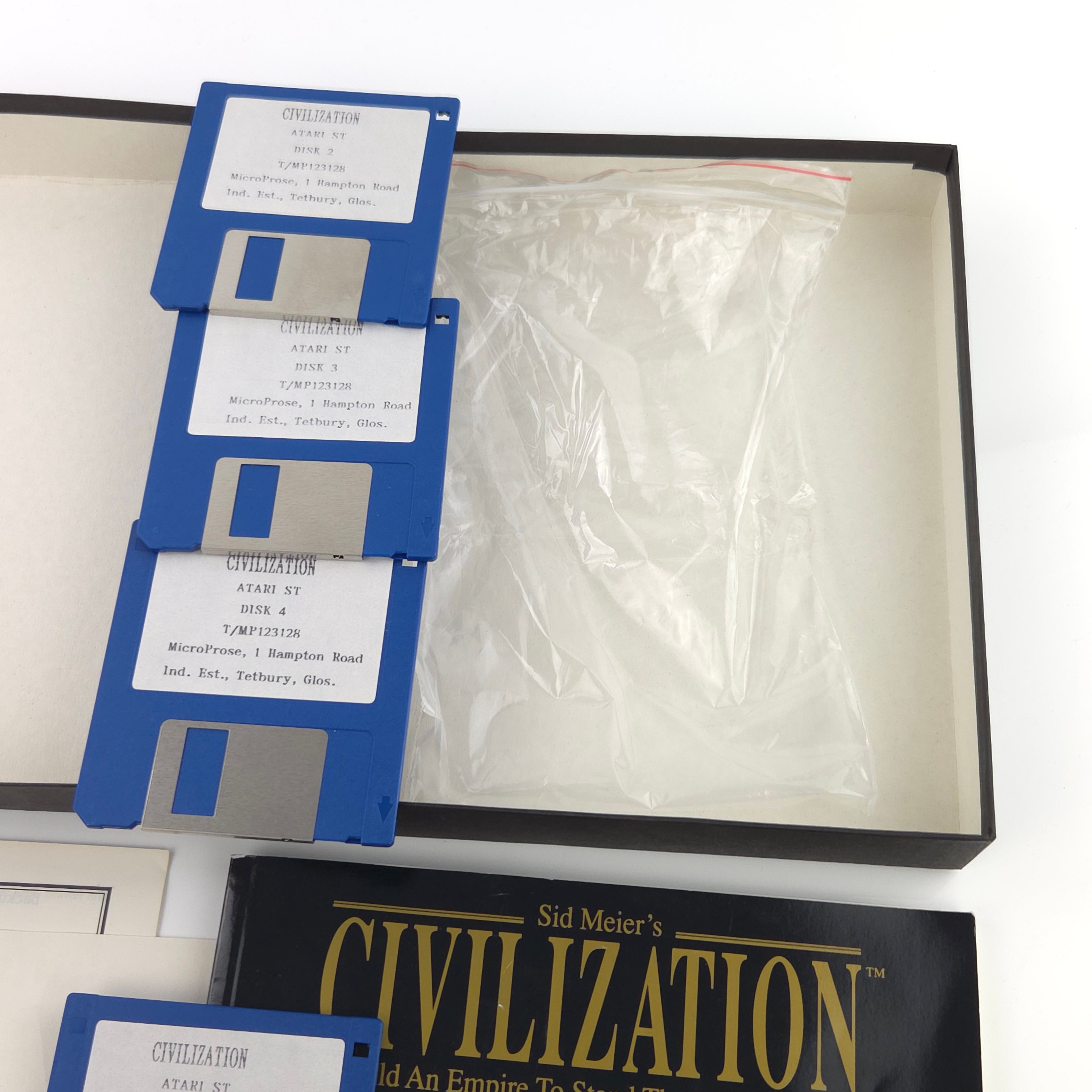 Atari ST STE Spiel : Sid Meiers Civilization - Diskette Anleitung OVP