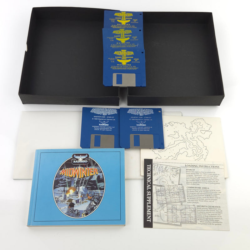 Atari ST STE Spiel : Midwinter I & II Flames of Freedom - Diskette Anleitung OVP