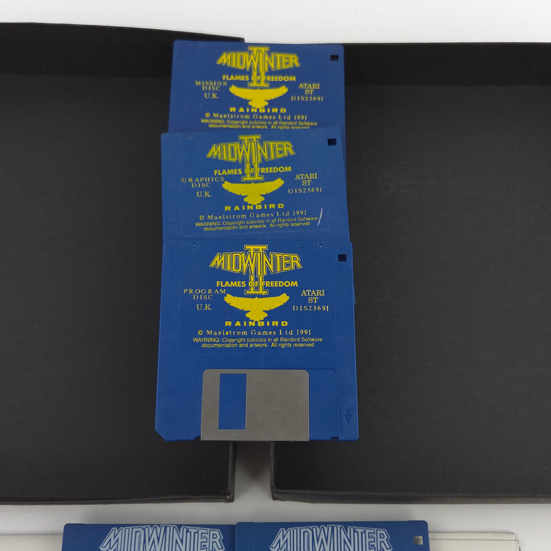 Atari ST STE Spiel : Midwinter I & II Flames of Freedom - Diskette Anleitung OVP