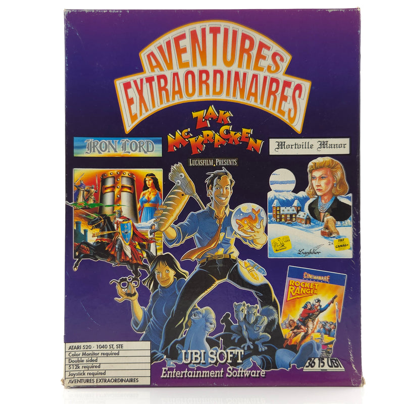 Atari ST STE Spiel : Aventures Extraordinaires - Diskette Anleitung OVP