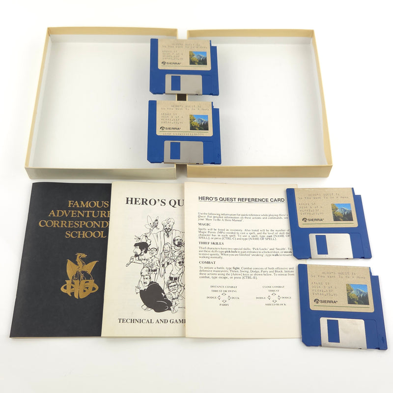 Atari ST STE Spiel : Hero´s Quest - Diskette Anleitung OVP / Sierra