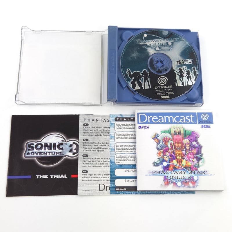 Sega Dreamcast Spiel : Phantasy Star Online + Sonic Adventure 2 The Trial - OVP