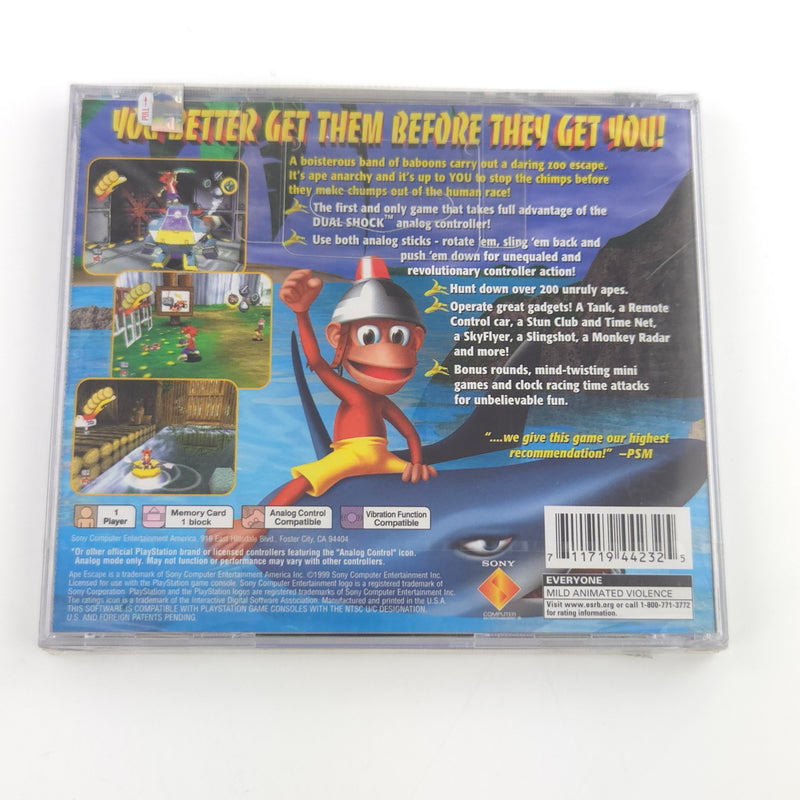 Sony Playstation 1 Spiel : APE Escape - NTSC-U/C USA Disk PS1 - NEU SEALED 02