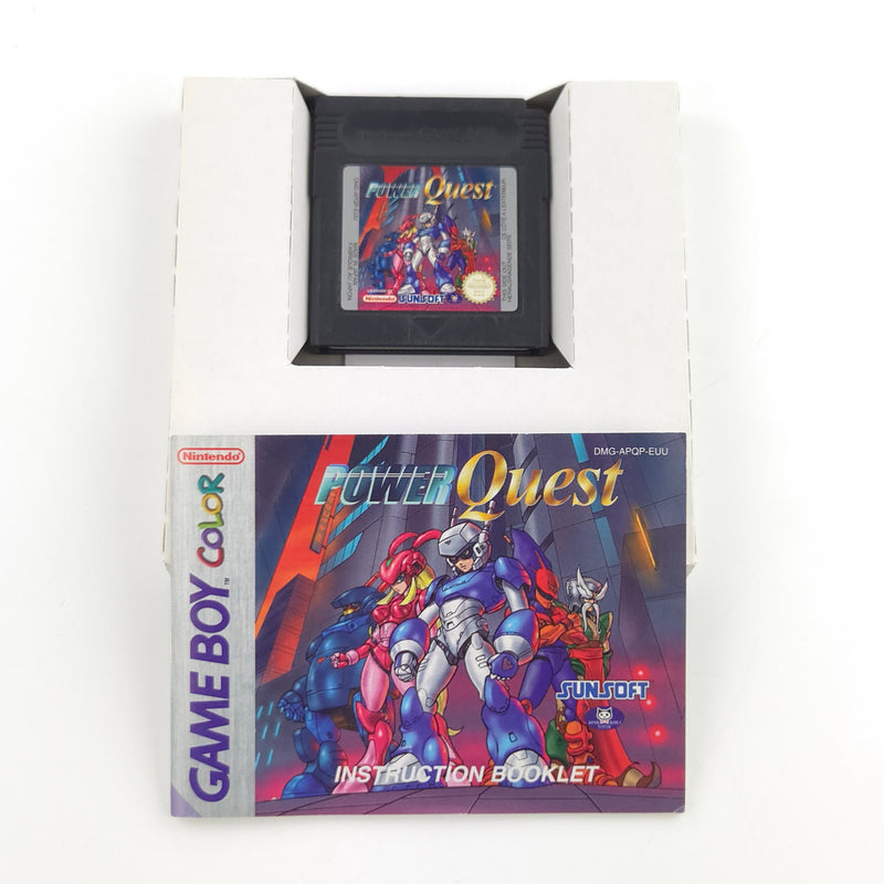 Nintendo Game Boy Color Spiel : Power Quest - Modul Anleitung OVP / GBC PAL