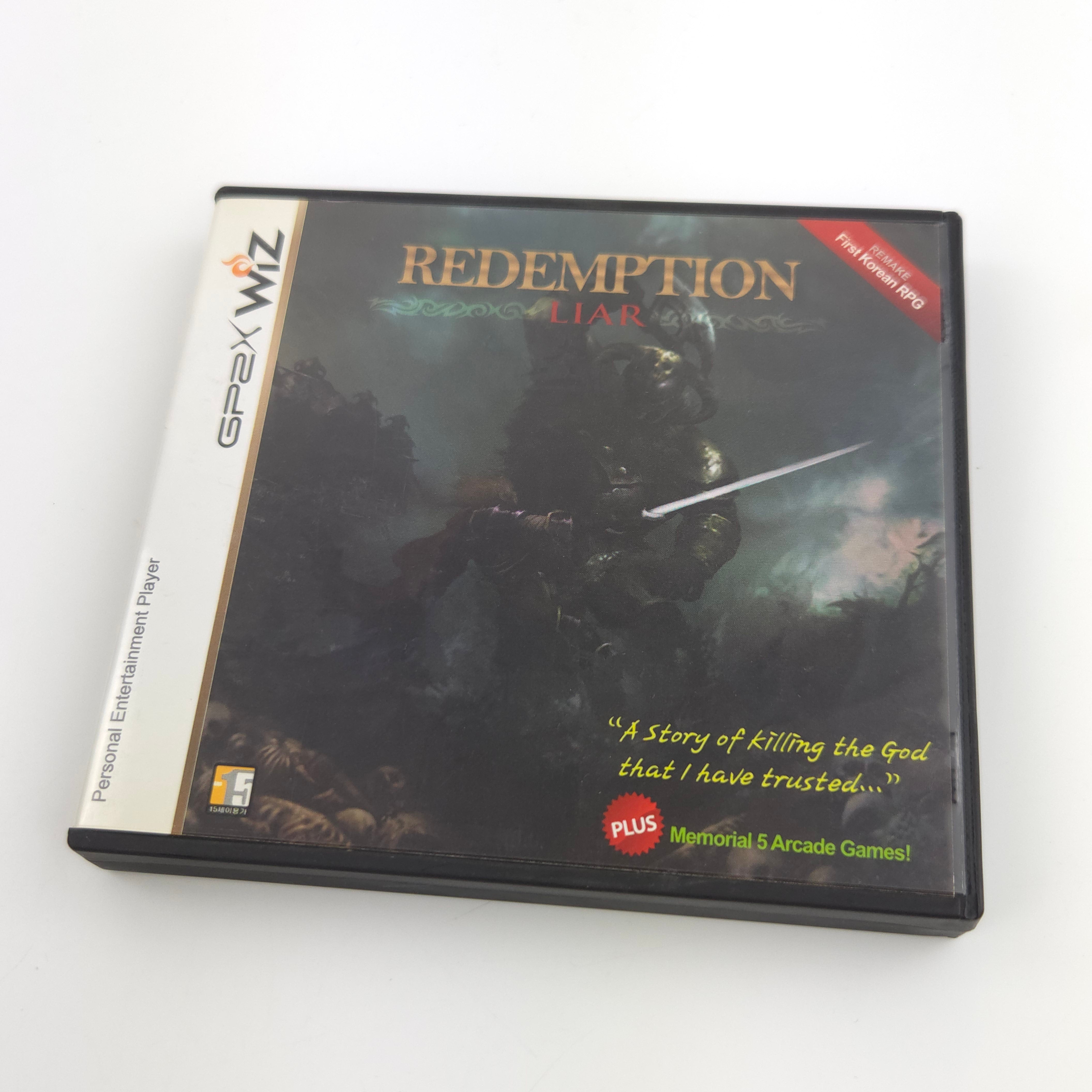 Koreanische Handheld Retro Konsole : GP2X Wiz Console + Spiel Redemption